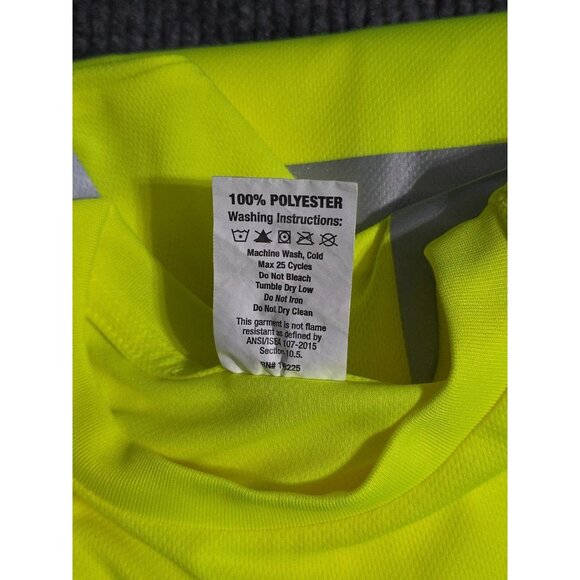 Radwear Radians Hi Res T Shirt Mens 2X Yellow Short Cooling Safety Workwear NEW - Picture 7 of 7